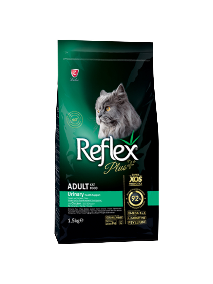 Товар: Reflex plus для взрослых кошек Urinary с курицей 1,5кг