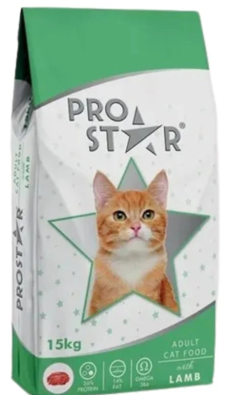 Товар: Prostar для взрослых кошек с ягненком 1кг