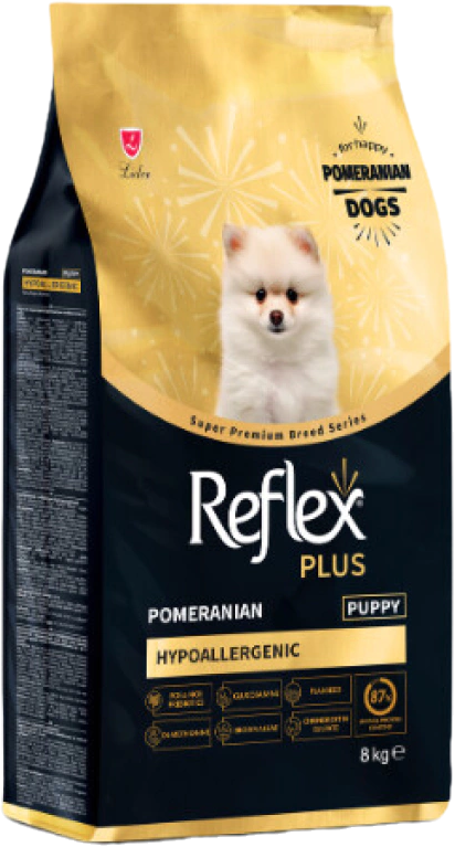Товар: Reflex plus сухой корм для щенков породы померанский шпиц на развес 1кг