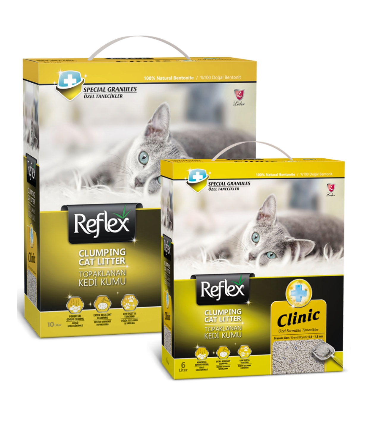 Товар: Reflex наполнитель для кошек комкующийся дезинфицирующий 6л